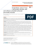 A Prospective, Longitudinal, Study of Men With Borderline Personality Disorder With and Without Comorbid Antisocial Personality Disorder