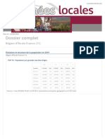 Dossier Complet Région d'Île-de-France (11) - Insee