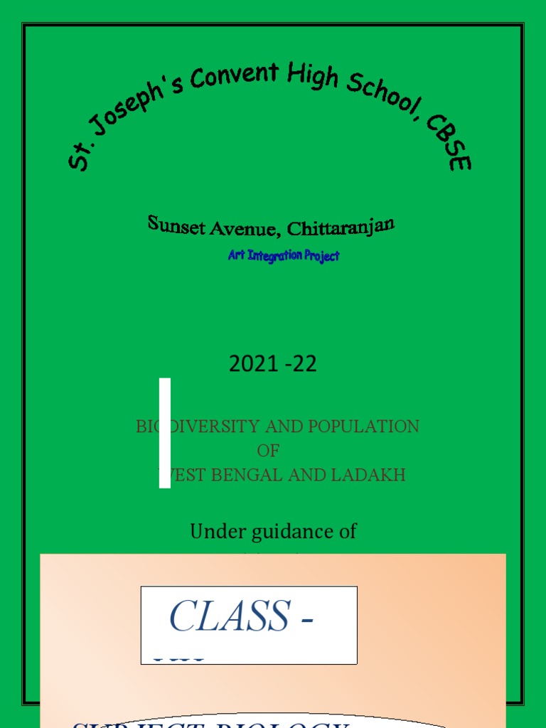 Biodiversity & Population in West Bengal & Ladakh | PDF | Science ...