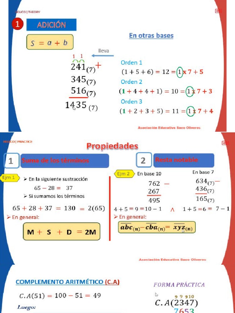 Adición y Sustracción, Aritmética Cap 11 | PDF