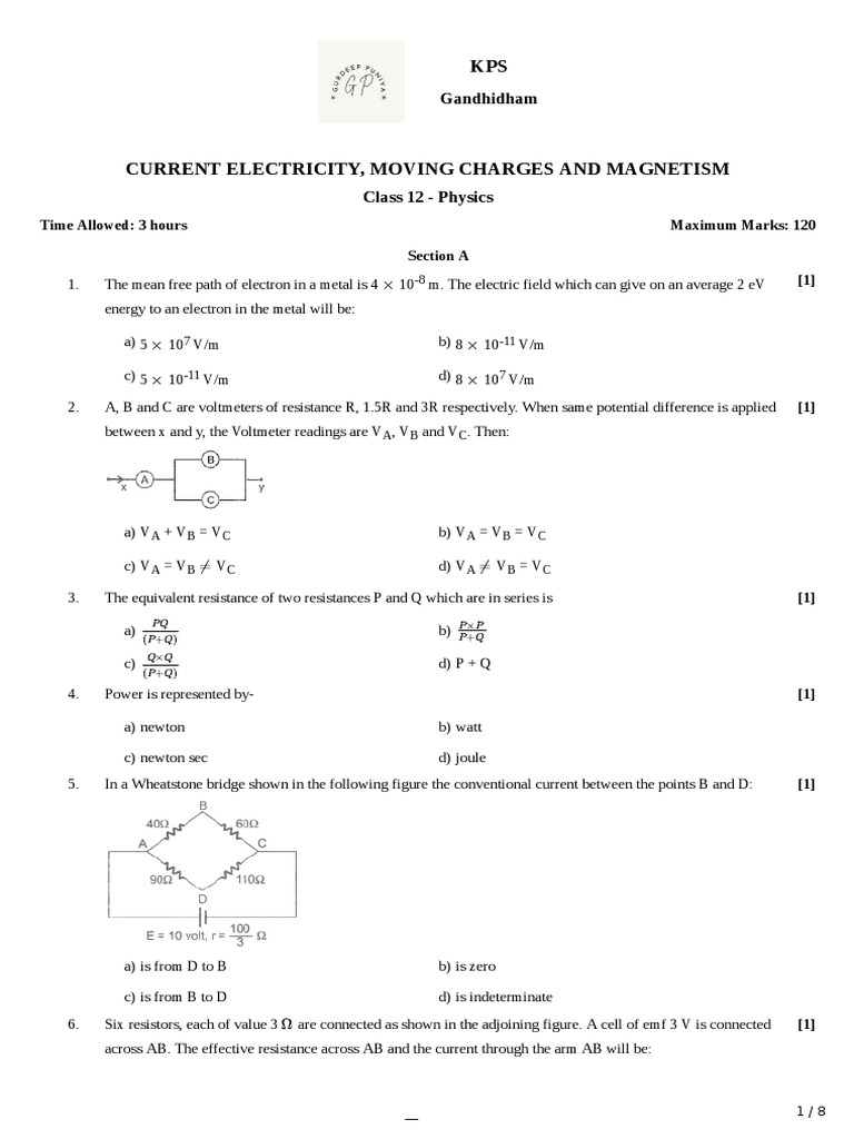 Understanding Electricity, and Motion through Key Concepts