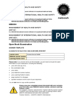 Open Book Examination: Nebosh