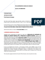 RECURSO DE APELACIÓN LICENCIA CONDUCIR SUSPENSIÓN