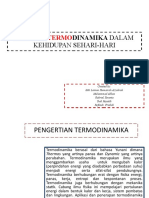 Aplikasi Termodinamika Dalam Kehidupan Sehari-Hari