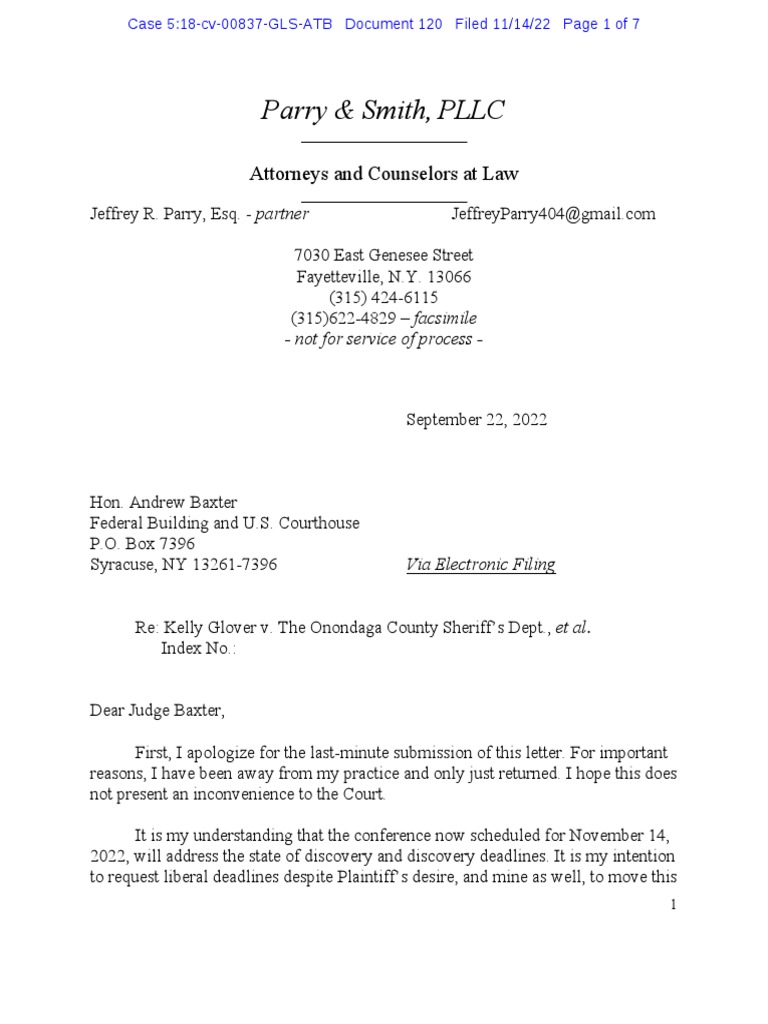Letter to judge baxter def s crimes misconduct misstated by court