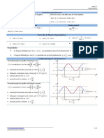 Fórmulas trigonométricas, derivadas e gráficos