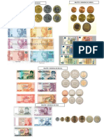 Billetes y Monedas de Brasil, Europa, Chile