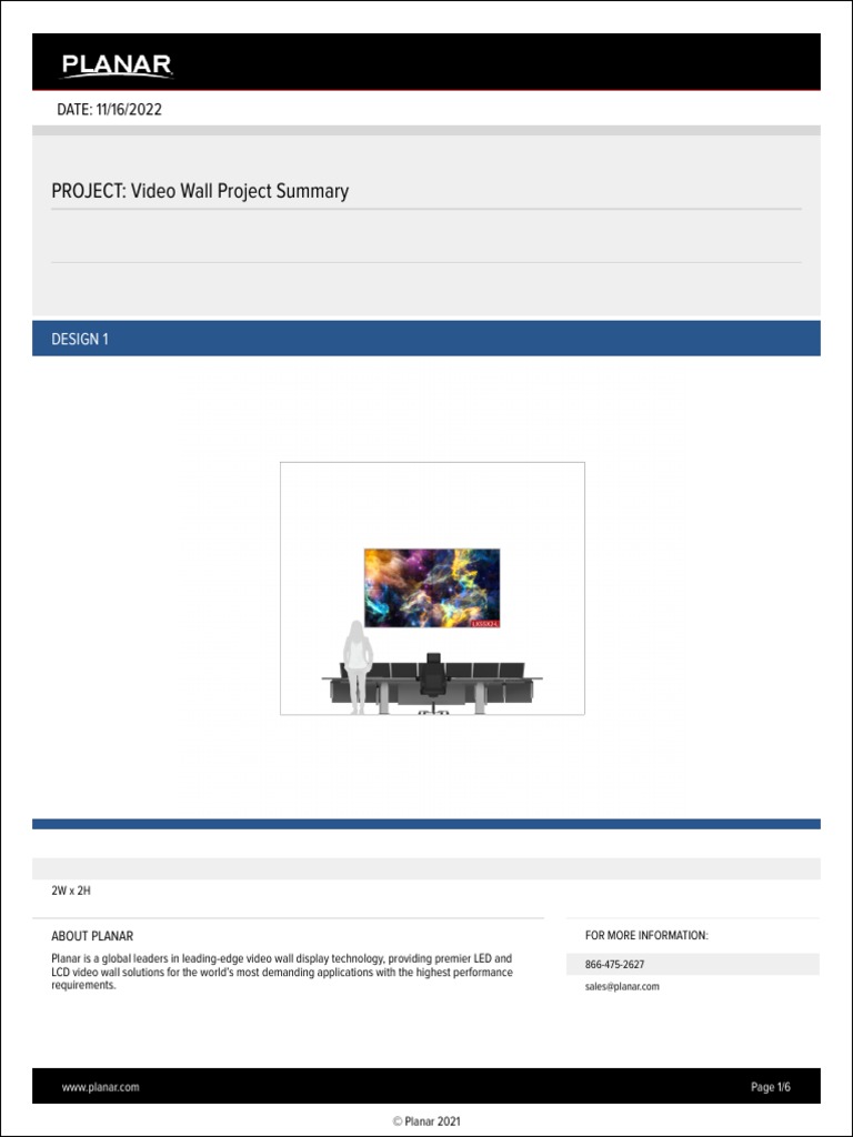 Planar VideoWall PDF