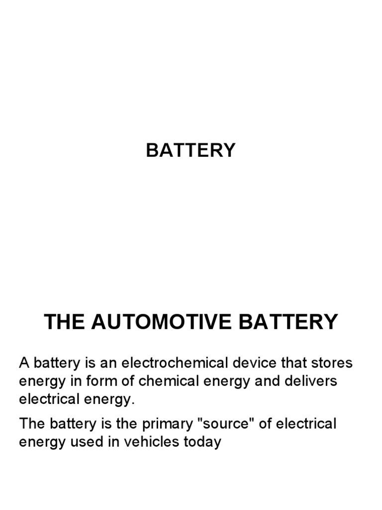 BATTERY PDF Rechargeable Battery Battery (Electricity)