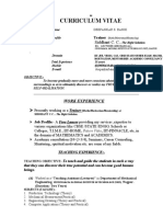 Curriculum Vitae: Siddhant C. C