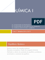 Química I - Equações Químicas