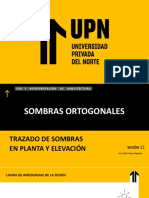 Semana 12-Formato Análogo-Sombras Ortogonales. - Arq. Ruth Franco