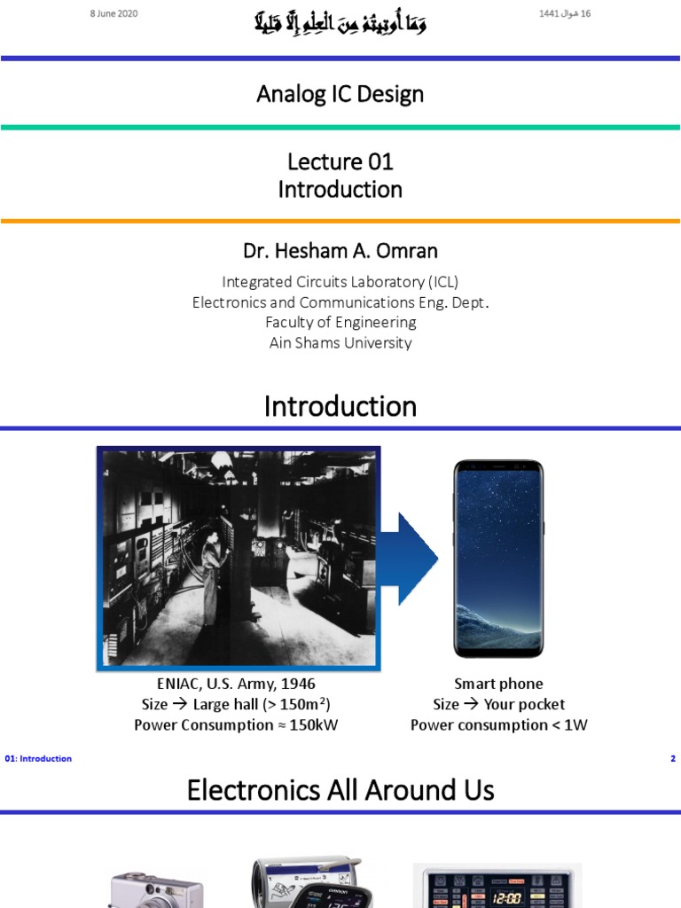 Aic Lec 01 Introduction v01 | PDF | Mosfet | Cmos