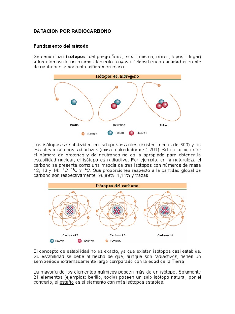 Datación Por Radiocarbono | PDF