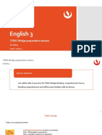 English 3: TOEIC Bridge Preparation Session