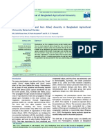 Pteridophytes (Ferns and Fern Allies) Diversity in Bangladesh Agricultural University Botanical Garden