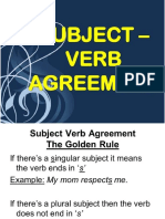 L10. Subject Verb Agreement