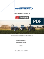 Cotización058 - Tractor Agrícola Frantac