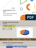 Cálculo de COK, WACC y cronograma de deuda