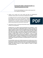 Trabajo de Investigación Sobre La Regionalización y La Descentralizacion en El Peru