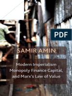 Modern Imperialism, Monopoly Finance Capital, and Marx's Law of Value (Samir Amin)