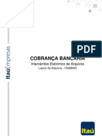 Layout Cobranca 400bytes Cnab Itau