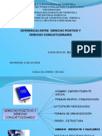 Presentacion Derecho Positivo y Derecho Consuetudinario