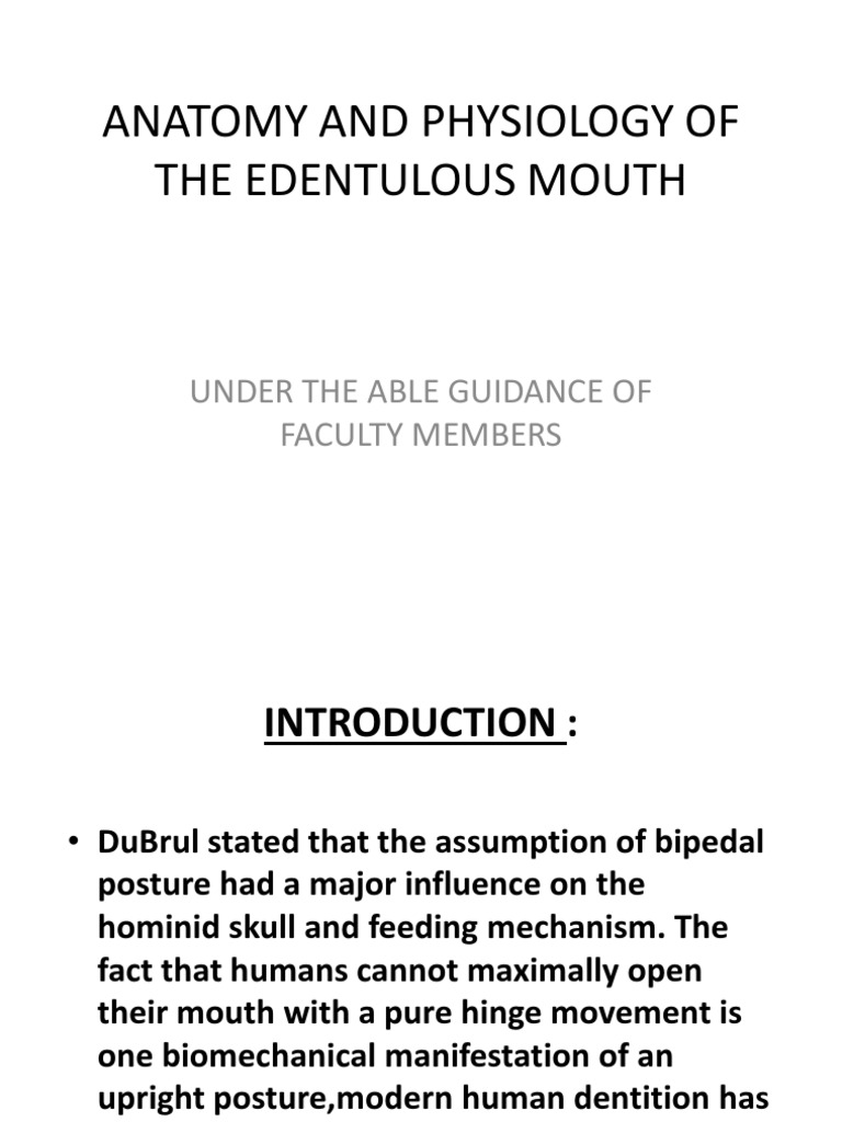 Complete Edentulism Overview | PDF | Primate Anatomy | Anatomy