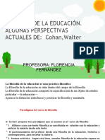 FILOSOFIA DE LA EDUCACION PPTX