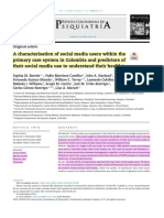Characterisation of Social Media Users To Understand Their Health