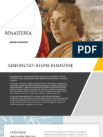 Prezentare Renasterea Sandro Botticelli