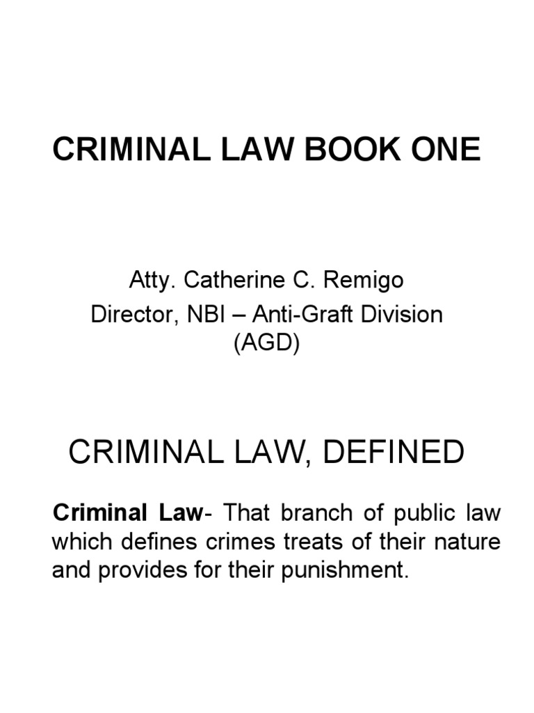 Overview of Philippine Criminal Law | PDF | Crime & Violence | Crimes