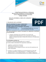 Guía de Actividades y Rúbrica de Evaluación - Unidad 3 - Fase 4 - Analizar