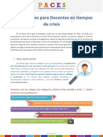 Orientaciones Para Docentes en Tiempos de Crisis - PACES 2019