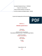 Plano de trabalho do pós-doutorado na UNESPAR/Campo Mourão