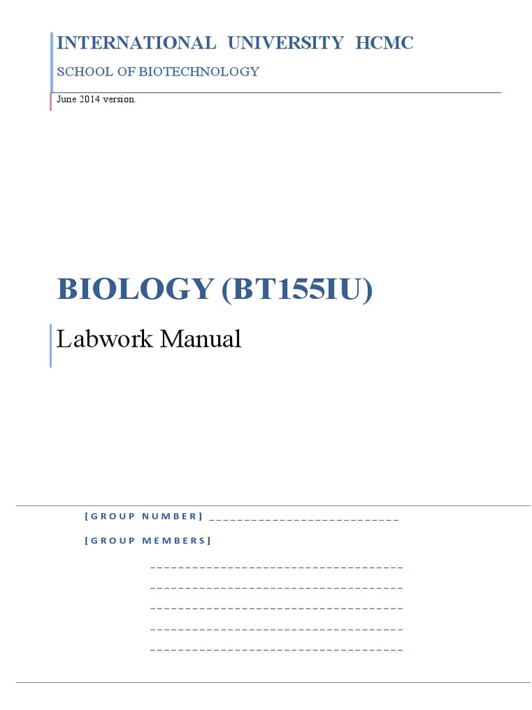 Biology Lab Manual SEO Guide | PDF | Meiosis | Mitosis