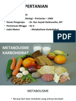 Biokimia Biologi - Metabolisme Karbohidrat - Minggu Ke 4 - Ta 2022 2023