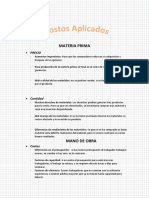 Variaciones Estandares COSTOS APLICADOS