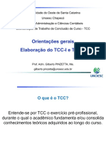 2022 - Orientações Iniciais - Elaboração Projeto TCC-I - 2022-2