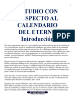 Estudio Con Respecto Al Calendario Del Eterno