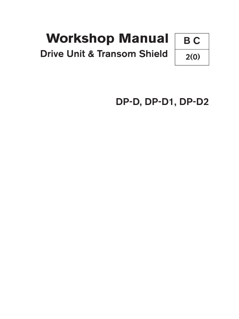 DP-D, DP-D1 e D2 Volvopenta | PDF