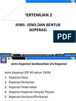 Pertemuan 2: Jenis-Jenis Dan Bentuk Koperasi