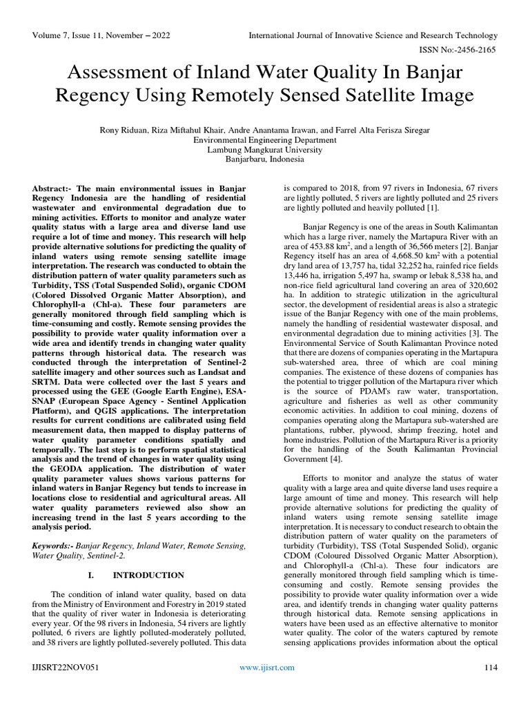 assessment-of-inland-water-quality-in-banjar-regency-using-remotely
