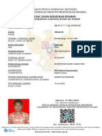 (The Indonesian Health Profession Board) : Registration Certification of Nurse