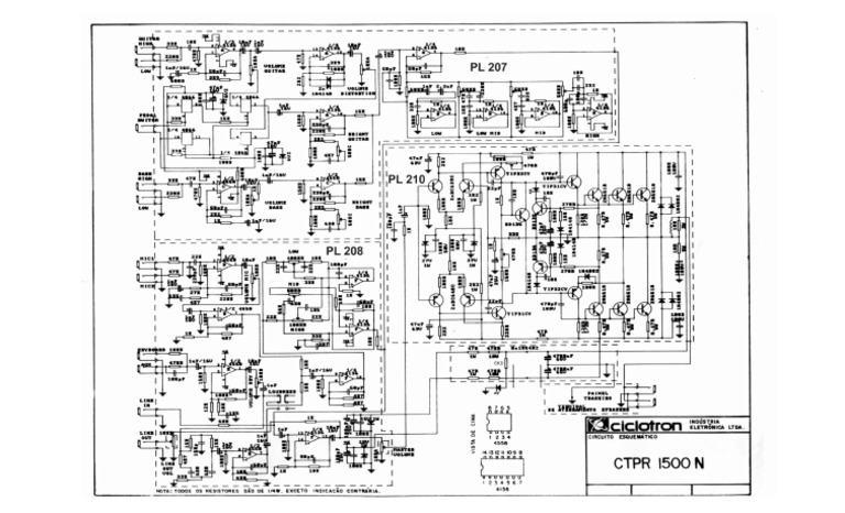 Ciclotron Amplificador CTPR 1500n | PDF
