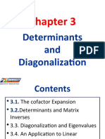 Chapter 3 - Determinants and Diagonalization