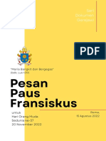 DG Pesan Paus Fransiskus Untuk Homs Ke-37