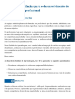 Competências para o Desenvolvimento Do Perfil Profissional