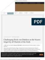 Challenging Erich Von Däniken On The Bizarre Longevity of Chariots of The Gods