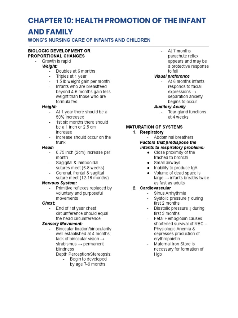 Health Promotion for Infants | PDF | Infants | Autism